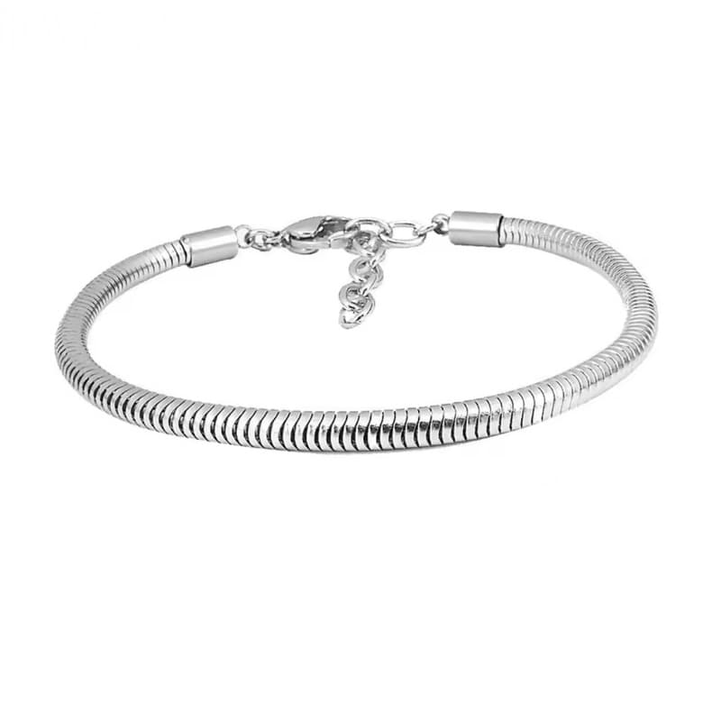 Pulseira Para Berloques Ajustável Todos os Tamanhos em Aço Inoxidavel Maleável  Universal