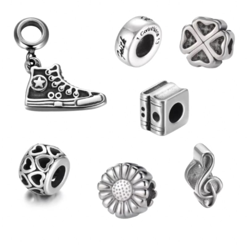 Berloque Charm de Aço Inox Premium Estilo Europeu e Alta Durabilidade Universal