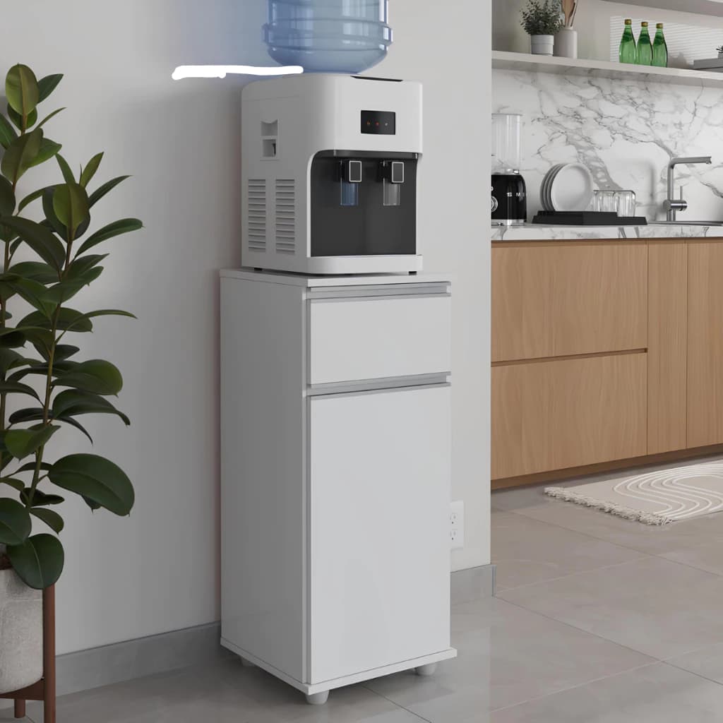Armário Alaska Suporte Bebedouro Dispensa 1 Porta 1 Gaveta Móveis Organizador Branco Cozinha