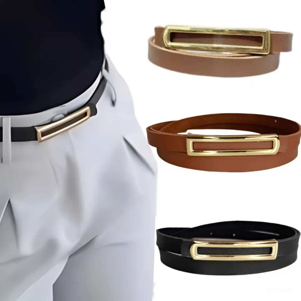 Cinto Feminino de Couro Versátil e Elegante