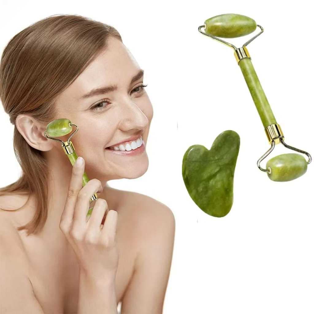 Massageador de Jade cor verde
