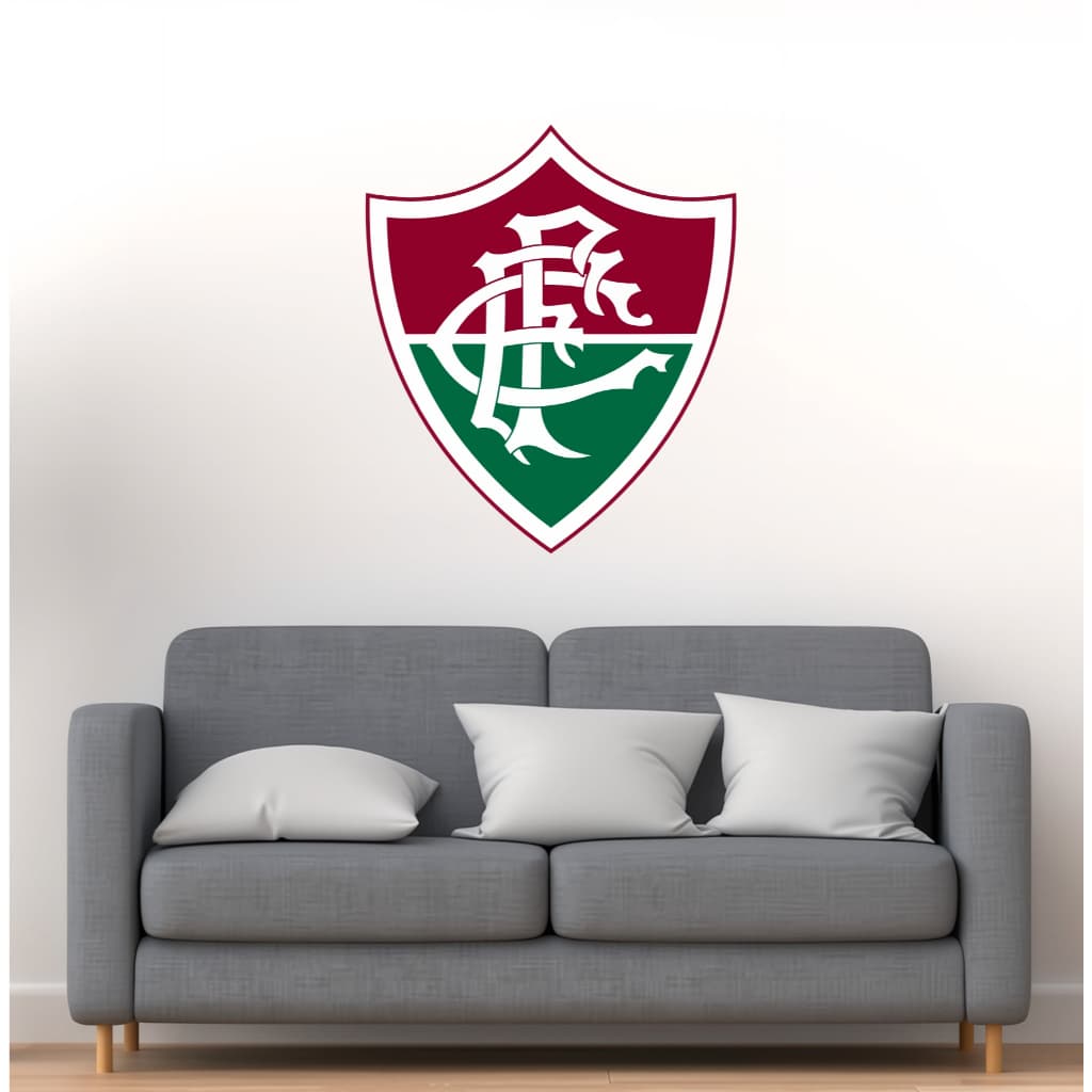 Adesivo Escudo Fluminense Parede Porta Vidro Decorativo Vários Tamanhos