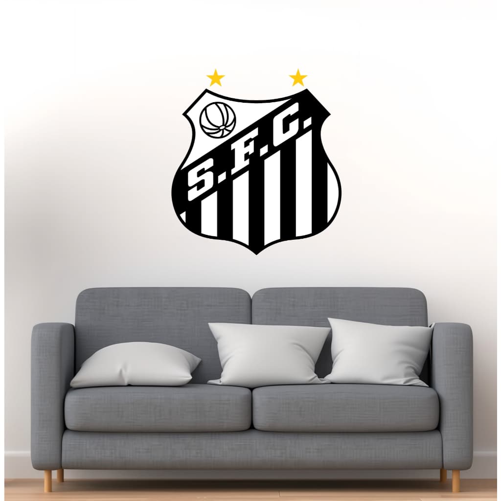 Adesivo Escudo Santos Parede Porta Vidro Decorativo Vários Tamanhos