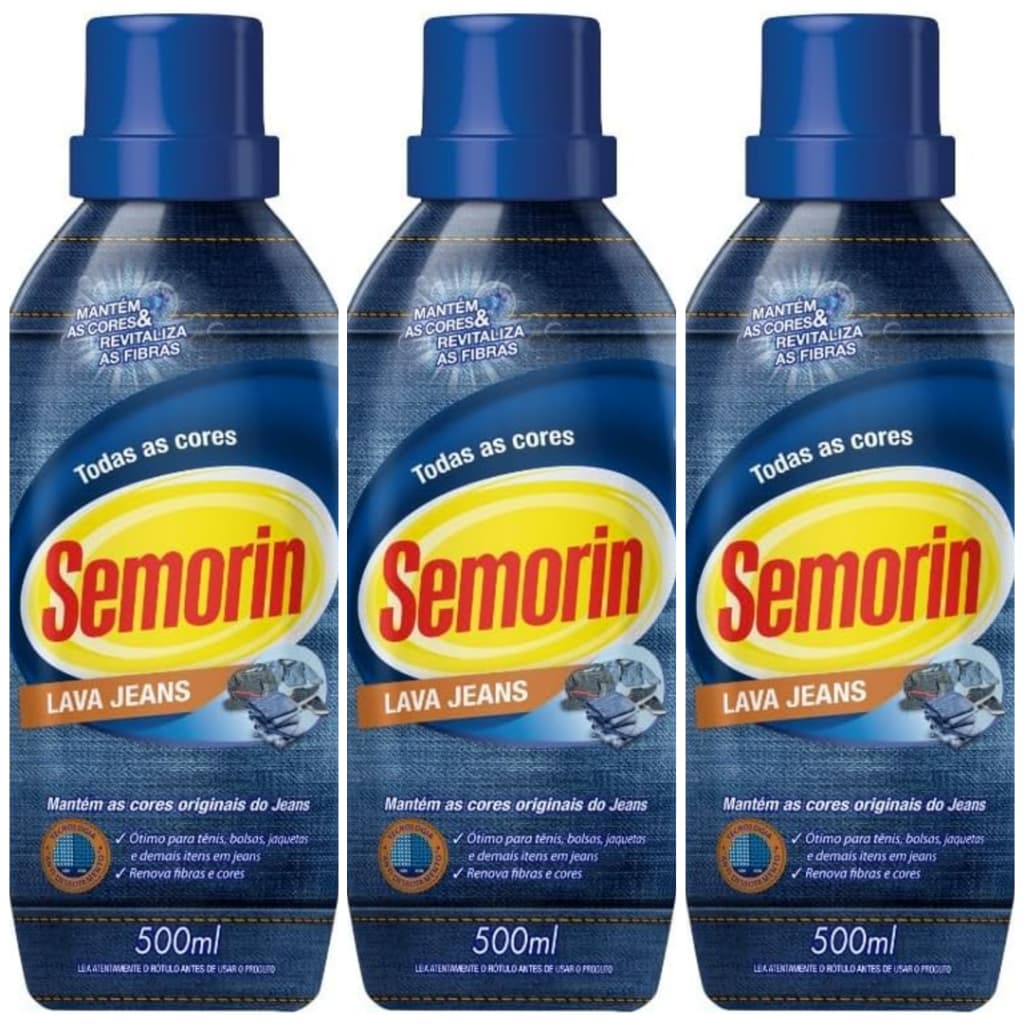 Kit com 3 Lava Jeans Semorim 500ml
