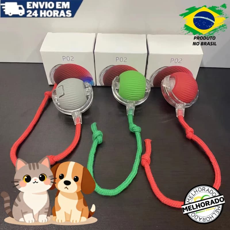 Bola Interativa Automática Para Gatos, Um Presente de Natal para o Seu Animal de Estimação