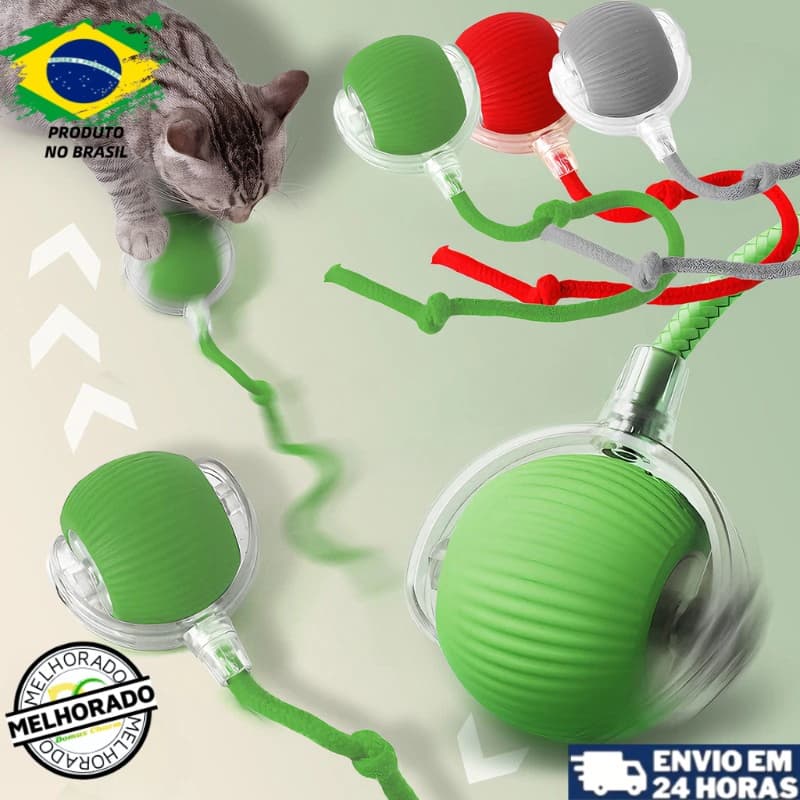Brinquedo Automático para Gatos,Brinquedo De Treinamento Elétrico Com Recurso De Rolo Inteligente