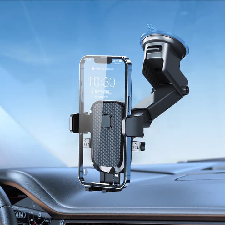 Suporte de Celular Smartphone Universal para Carro Ajustável Regulável Fácil Instalação GPS Seguro