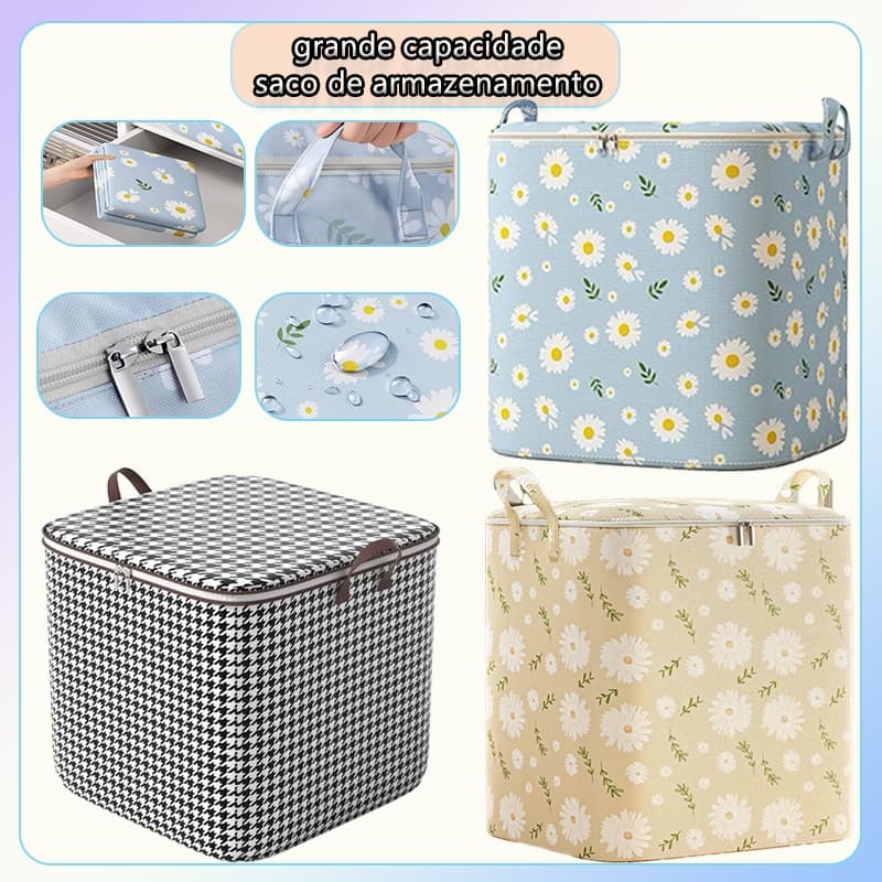 115L/145L/185L Caixa De Armazenamento De Grande Capacidade Para Colchas E Roupas Domésticas