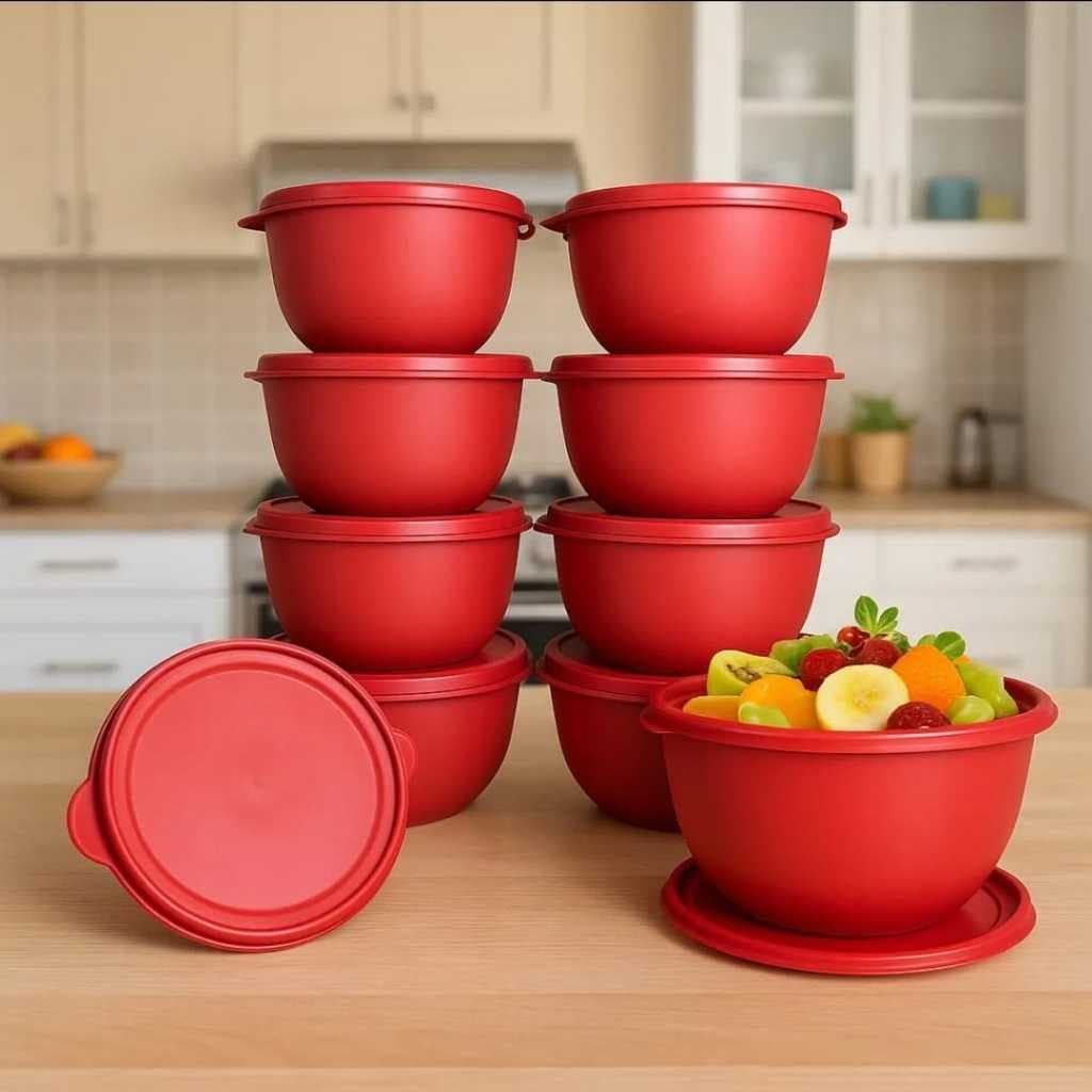 Kit 10 Potes Bowl 750ml Marmitas Microondas Frezzer Lava Louças Resistente