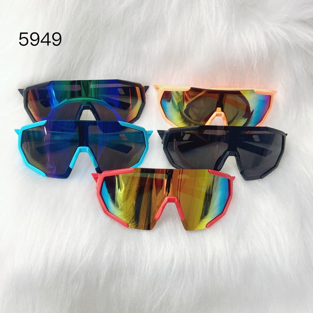 5949-Óculos Esportivo UV400 Profissional - Proteção Total Contra Vento e Sol para Ciclismo, Corrida e Academia