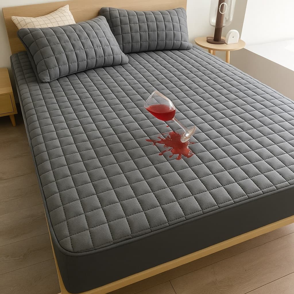 PROTETOR COLCHÃO CASAL 100% IMPERMEÁVEL C/ ELASTICO EM TODA VOLTA MATELADO ULTRASSONICO