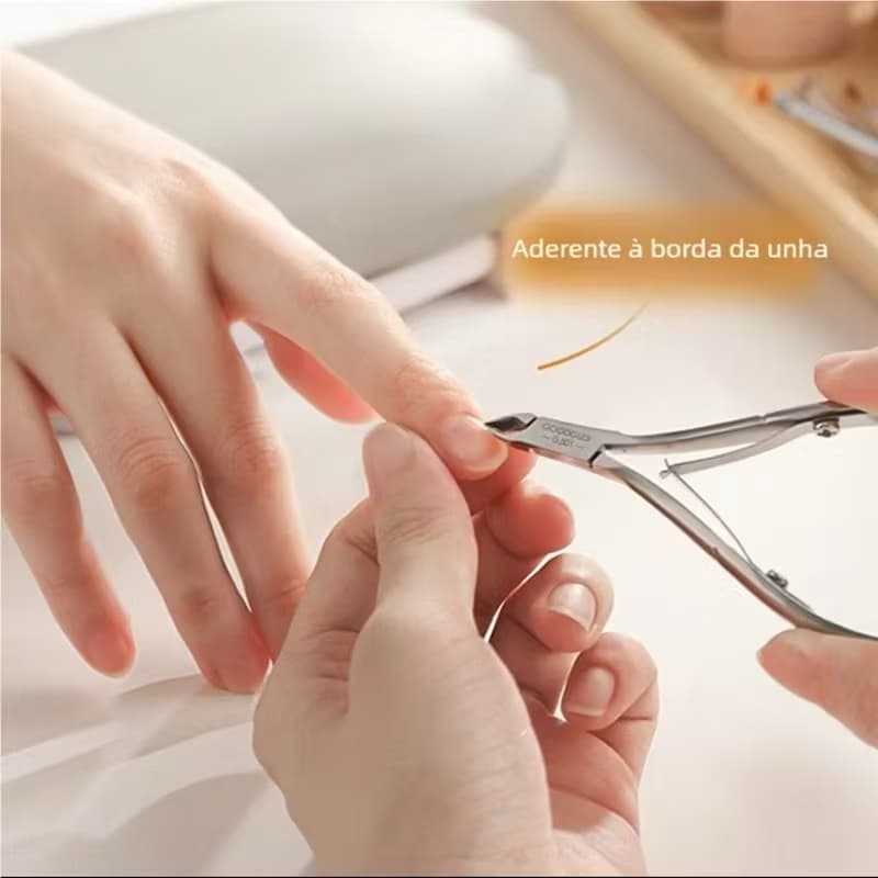 Tesoura profissional de pele morta de aço inoxidável, alicate de unha, cortador de unhas, reparo de unhas