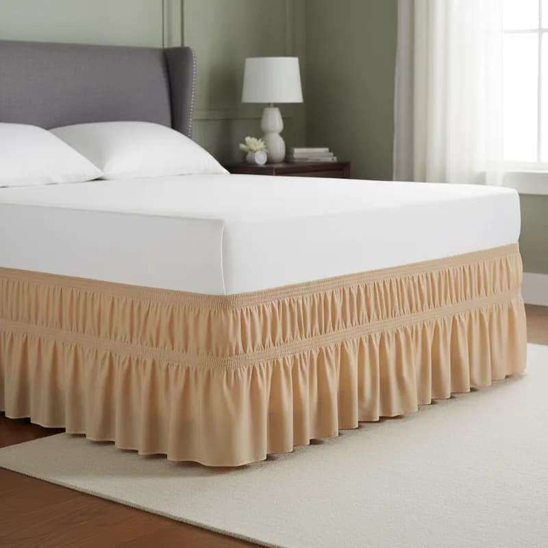 Saia Box Cama Casal, Queen e King Size - Microfibra 2 Elásticos Serve em todos Tamanhos