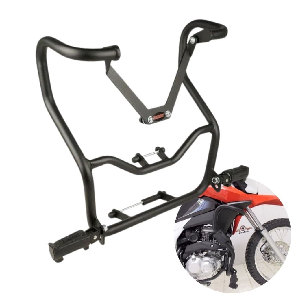 Protetor Carenagem  Motor Chapam Pedaleira Moto Nxr Bros 160 2015 - 2024