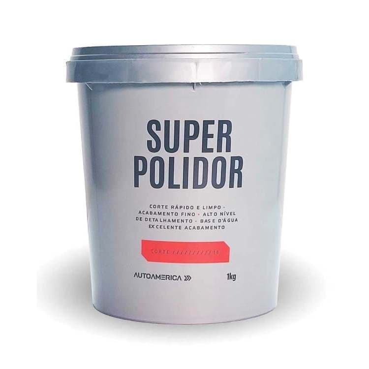 AUTOAMERICA MASSA DE POLIR SUPER POLIDOR BASE AGUA 1KG