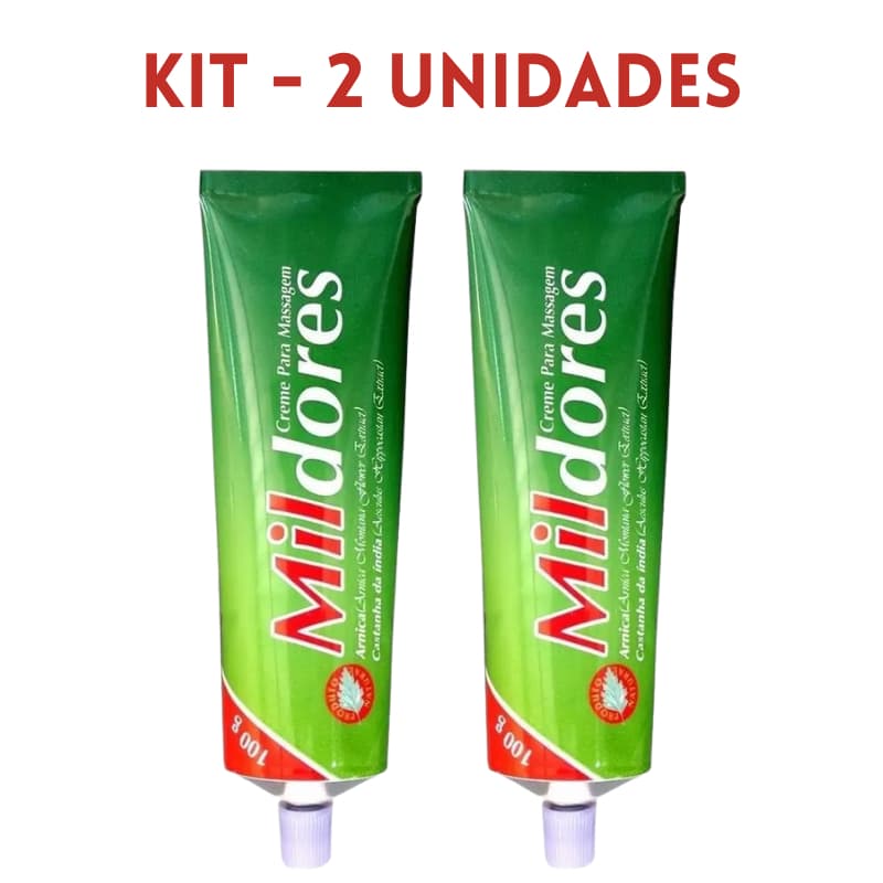 Kit 2 Pomada Massageadora Mil Dores Pierry Wermon 100g - Creme