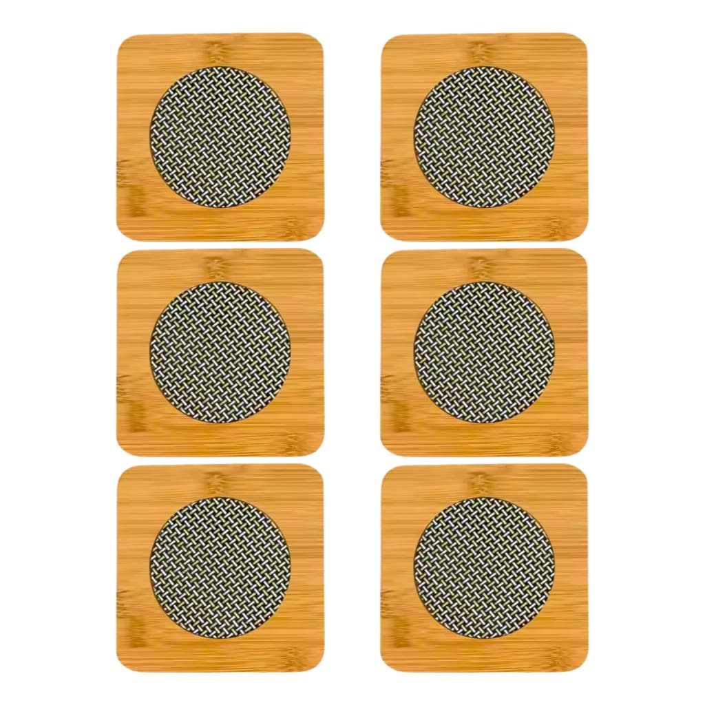 Kit 6 Suporte Descanso Para Panelas Bambu Protege Mesas de Panelas Quentes