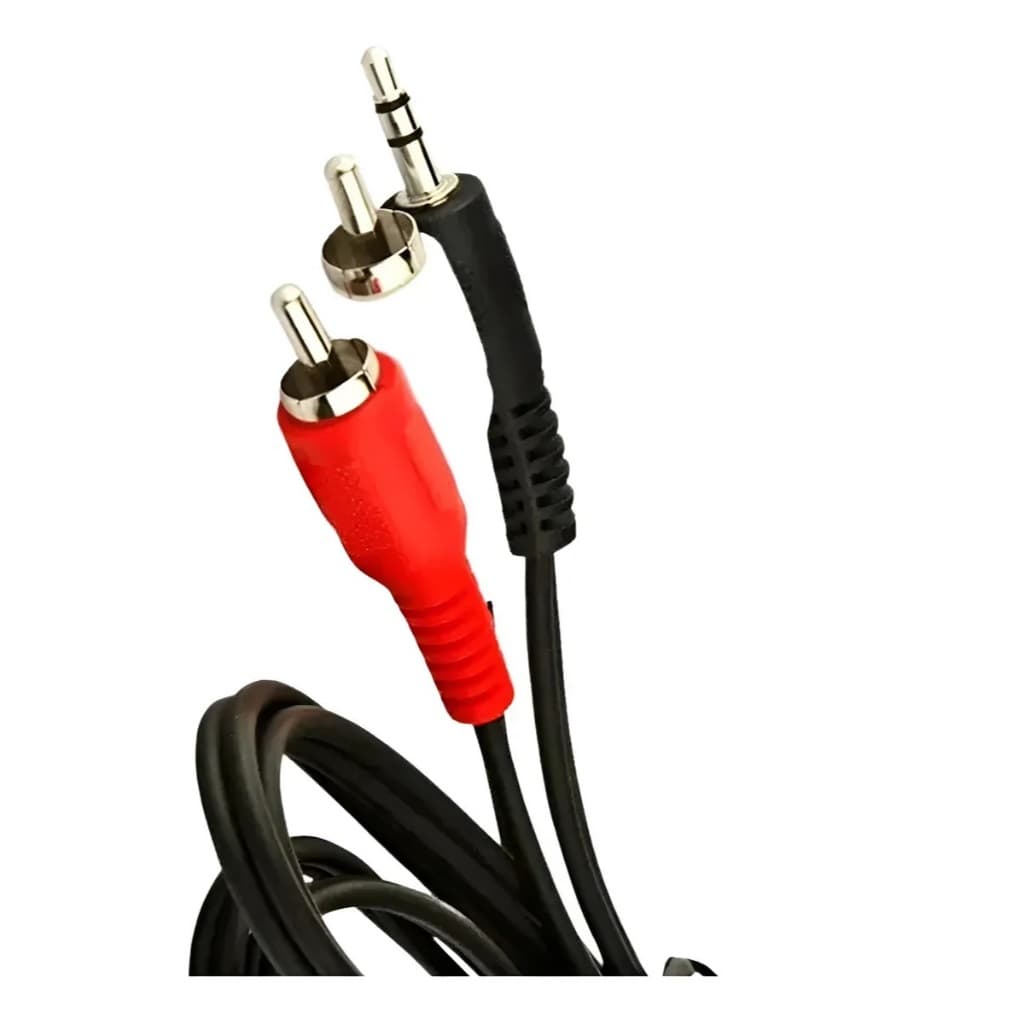 Cabo Plug P2 Stereo X Plugs Rca L / R Auxiliar 1,8m