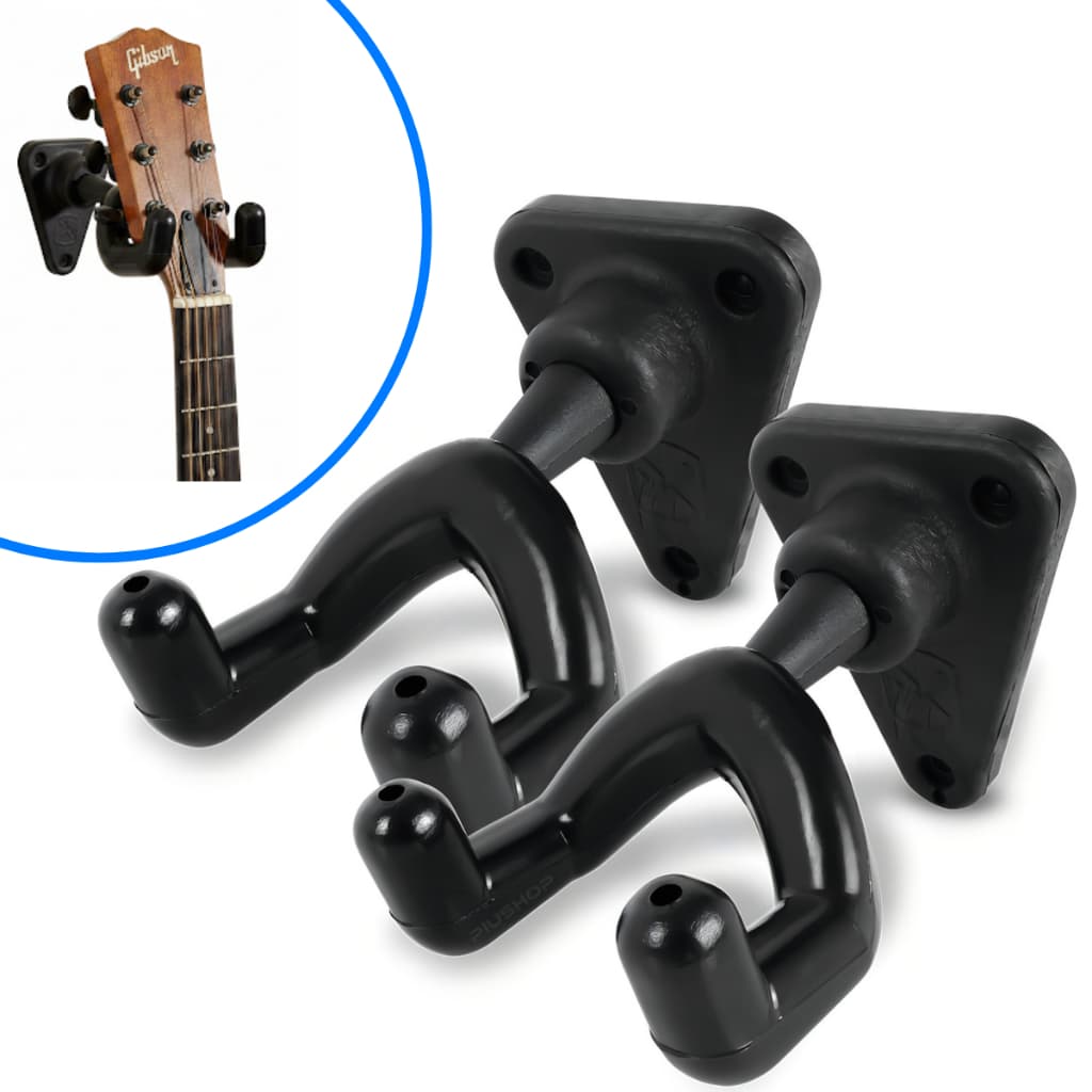 Kit 2 Suportes Para Violão Guitarra Baixo de Parede Fixo Ibox SPF