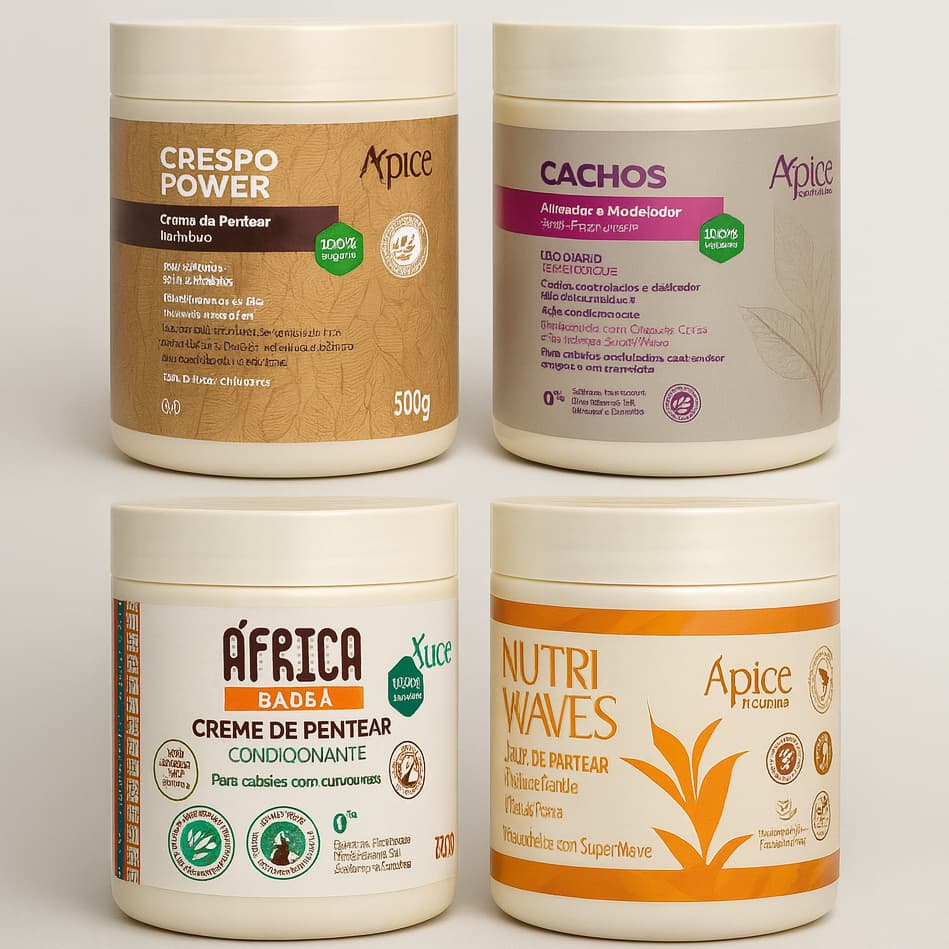 Finalizador Apse - Creme Pentear Ativador Cachos, Crespo e Africa Apice