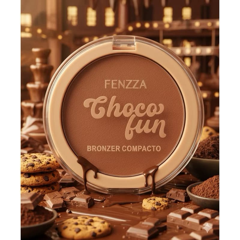 Bronzer Compacto linha Choco Fun Fenzza