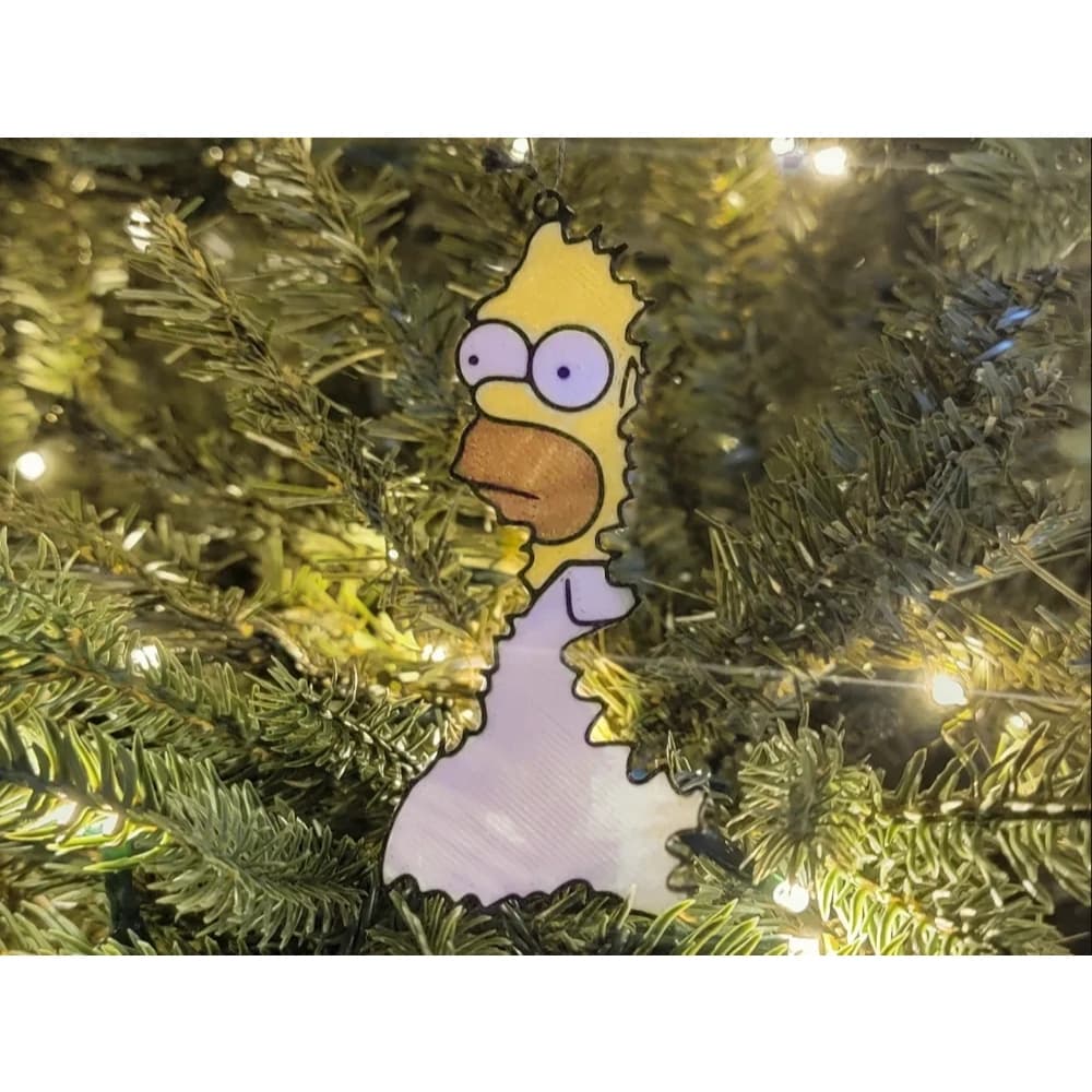 Decoração Arvore Natal Enfeite Geek Homer Simpsons Divertido Presente Criativo Item Decorativo Temático Ornamental