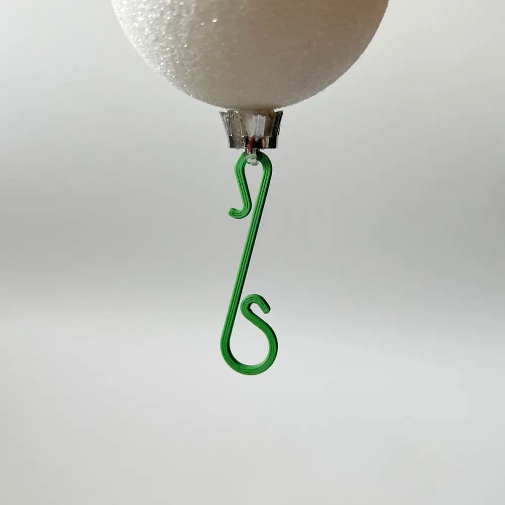 Gancho S Natalino Enfeite Árvore Decoração Bola Suporte Pendurador Plástico Duplo Organizador Presépio Ornamental Natal