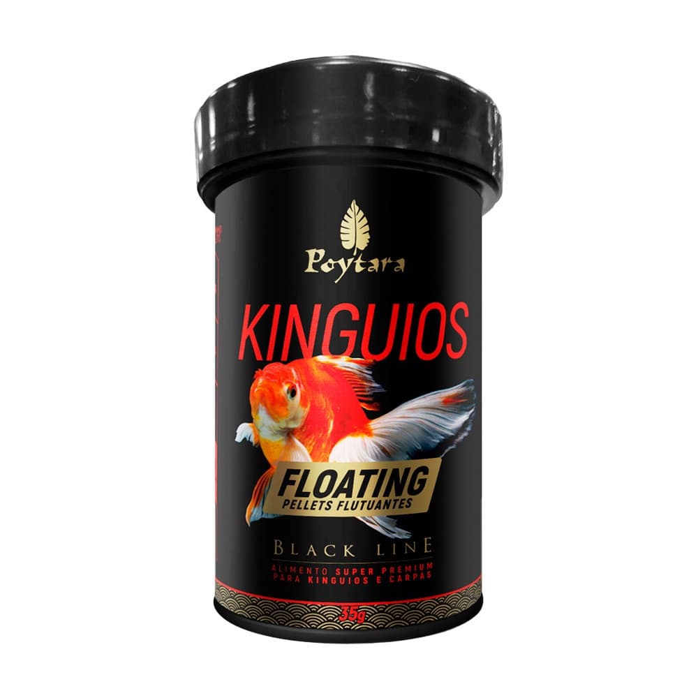 Ração Peixes Poytara Kinguios Floating 35g Black Line 1,5mm