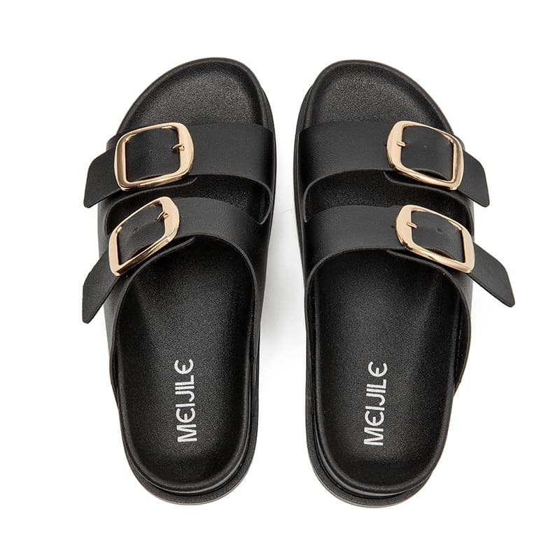 Sandálias Feminino Nuvem Slide Confortável Birken Fivela de sapato ajustável Design MEIJILE