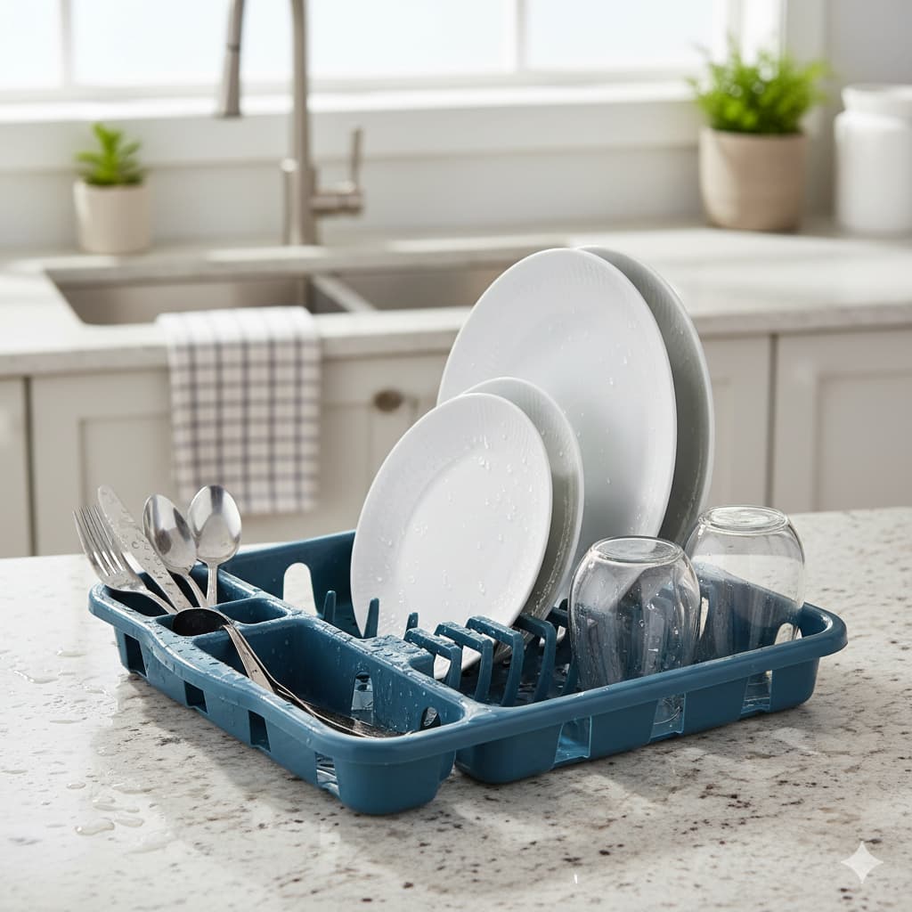 Escorredor de Pratos Cores Variadas Plastico