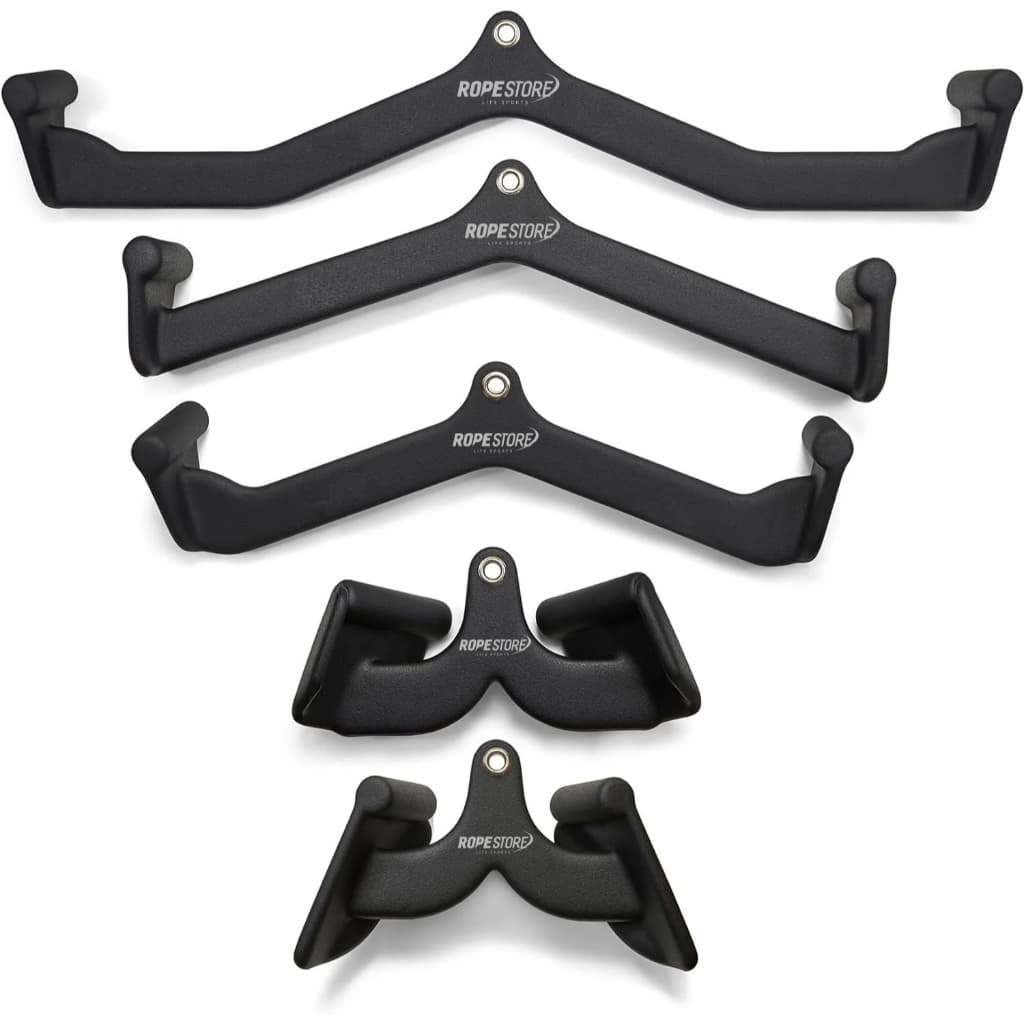 Kit 5 Puxadores Para Academia Anatômico Emborrachado