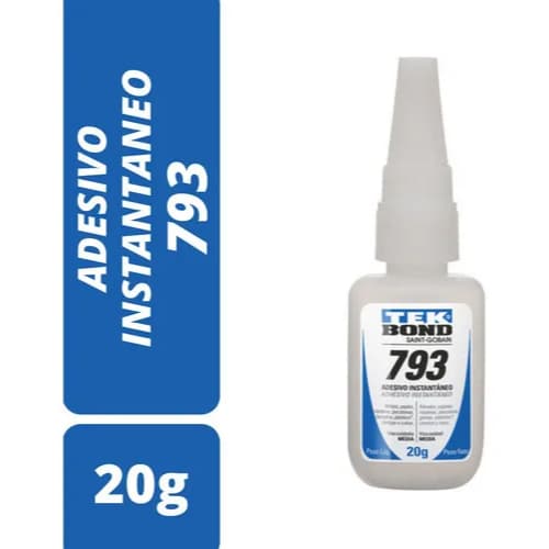 COLA INSTANTÂNEA TEKBOND 20G ADESIVO UNIVERSAL MULTIUSO REFORÇADA