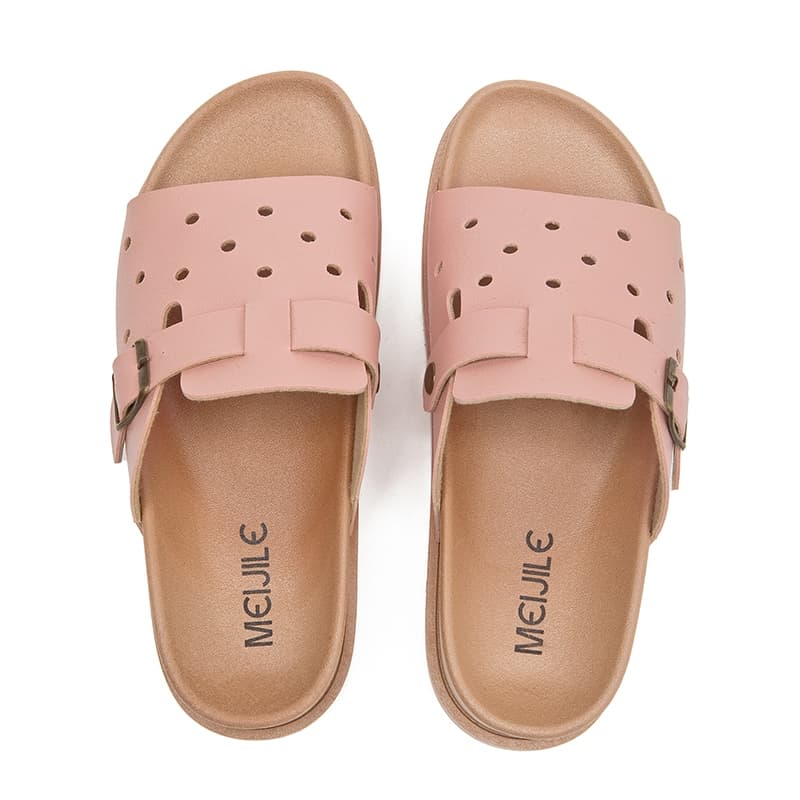 Sandálias Feminino Birken Papete Baixo Fivelas Moderna Ortopédica Design MEIJILE