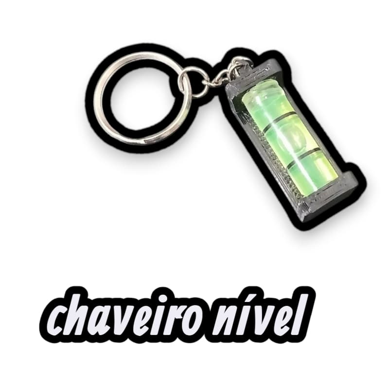 Chaveiro de Nível bolha funcional