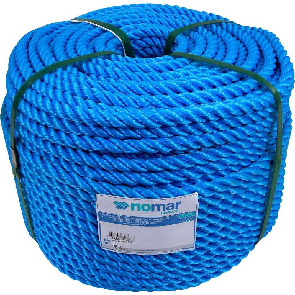 CORDA TORCIDA RIOMAR AZUL PESCA - 12 mm -  50 METROS