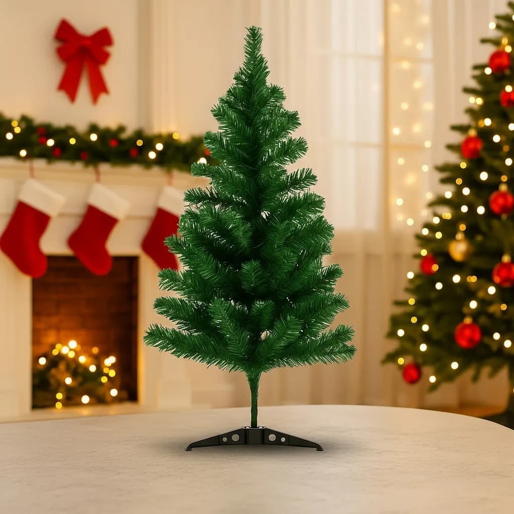 Árvore de Natal 90 cm Verde tradicional com 70 Galhos