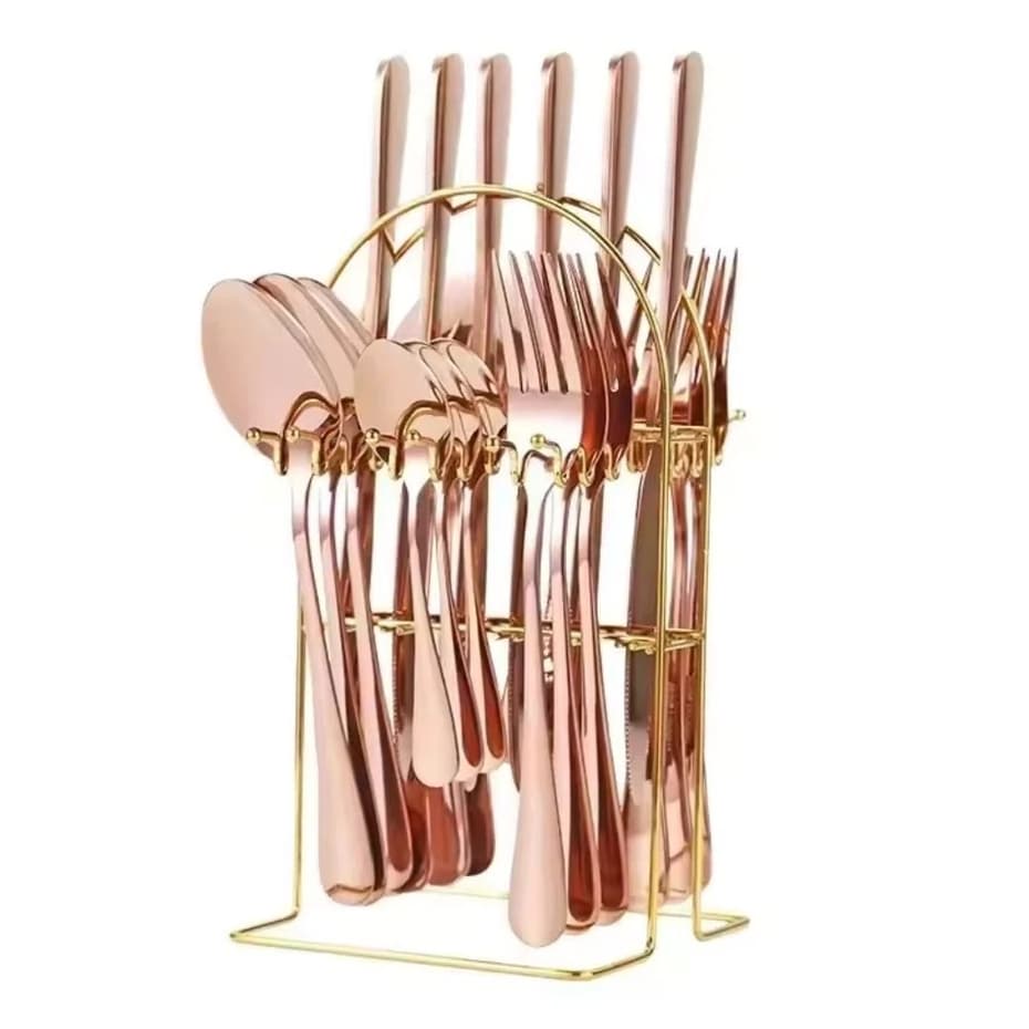 Faqueiro de Metal Inglaterra Luxo 25 Peças – Elegância e Sofisticação Mesa Posta