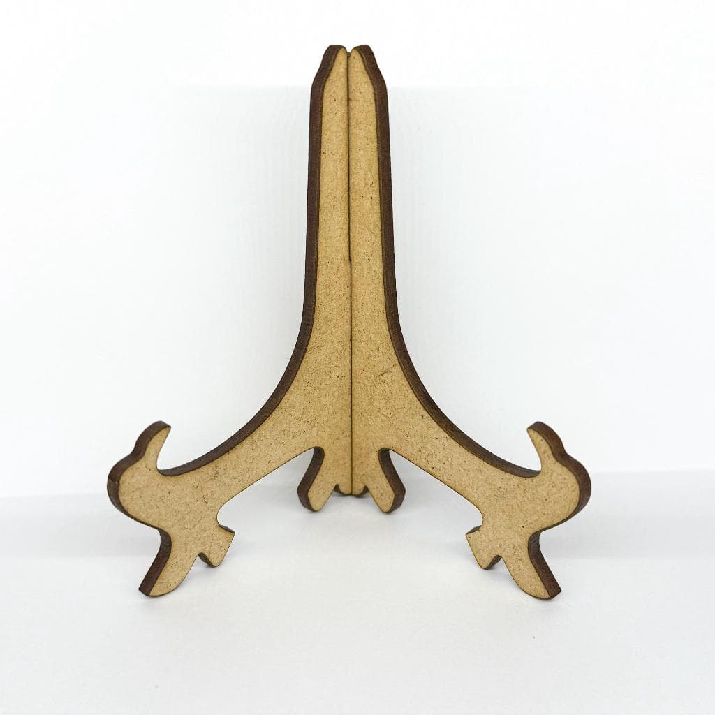 Kit 10 Suporte Pézinho 10cm e 15cm MDF 3mm Expositor Desmontável Para Quadro Bastidor Artesanato