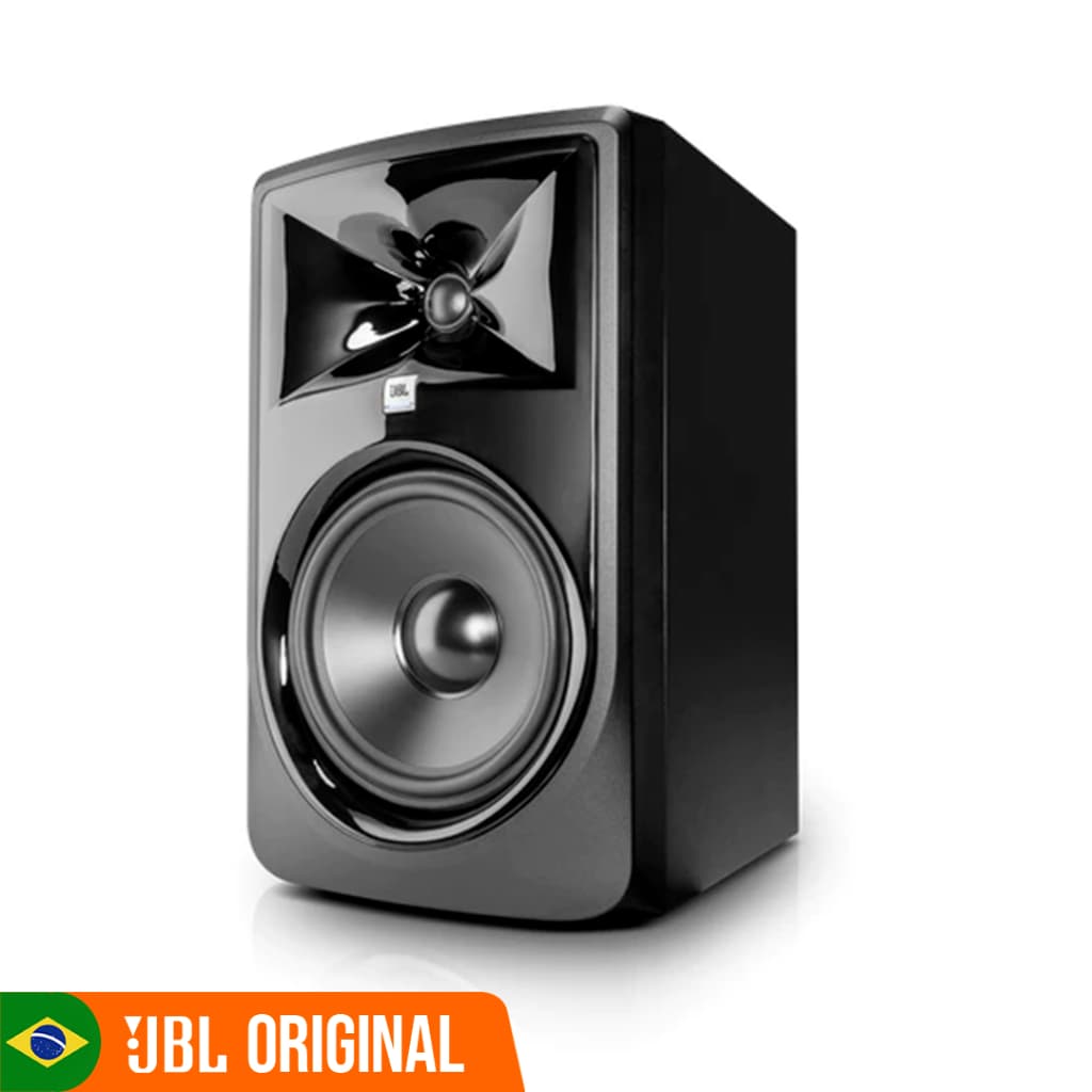 Monitor De Referencia Estúdio Ativo JBL 308P MKII Bivolt Cor Preto