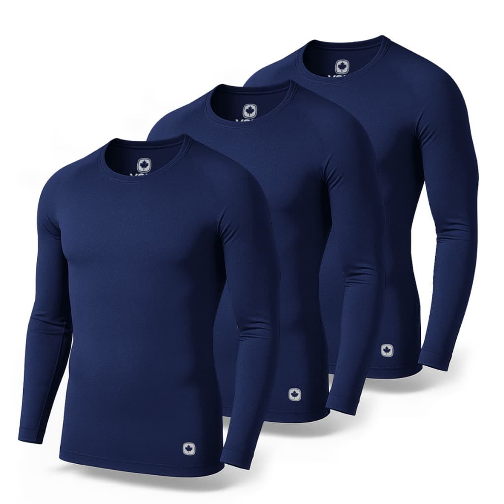 Kit 3 Camisetas Térmicas Masculina Segunda Pele Camisa Uv50+