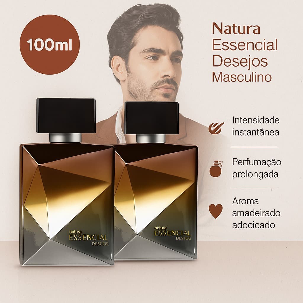 Natura Essencial Desejos Masculino - 100ml
