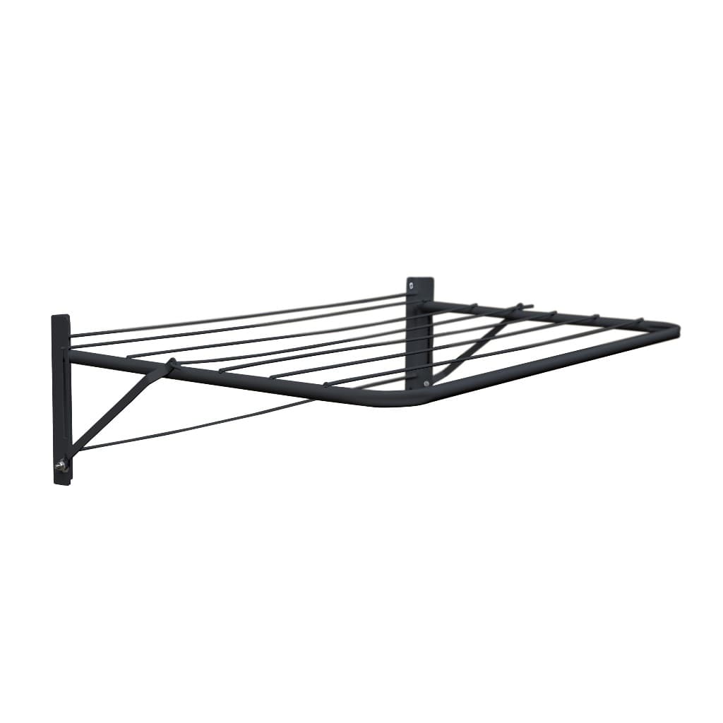 Varal de Parede Para Apartamento 68cm Retrátil Prático Aço Reforçado Pintura Anticorrosiva Kit Instalação Completo