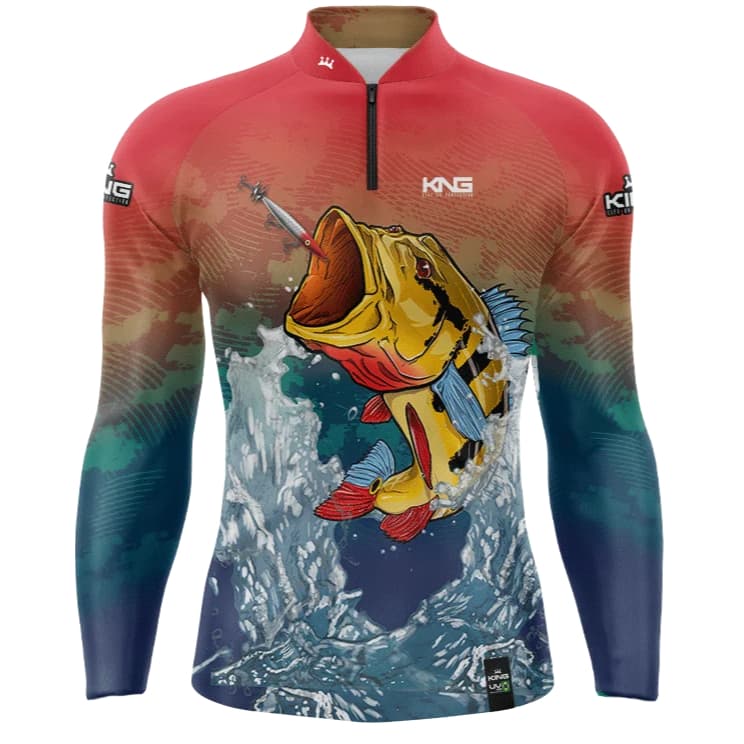 Camiseta King Pesca Camisa Adulto feminina Proteção Solar 50+uv Blusa