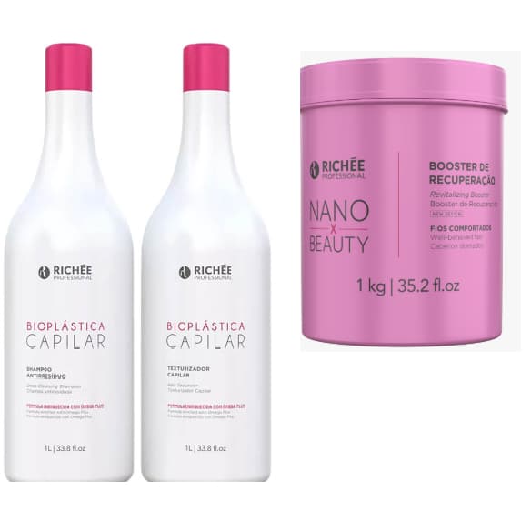 Richee Bioplástica Kit 2x1l +  Nano Richee 1Kg