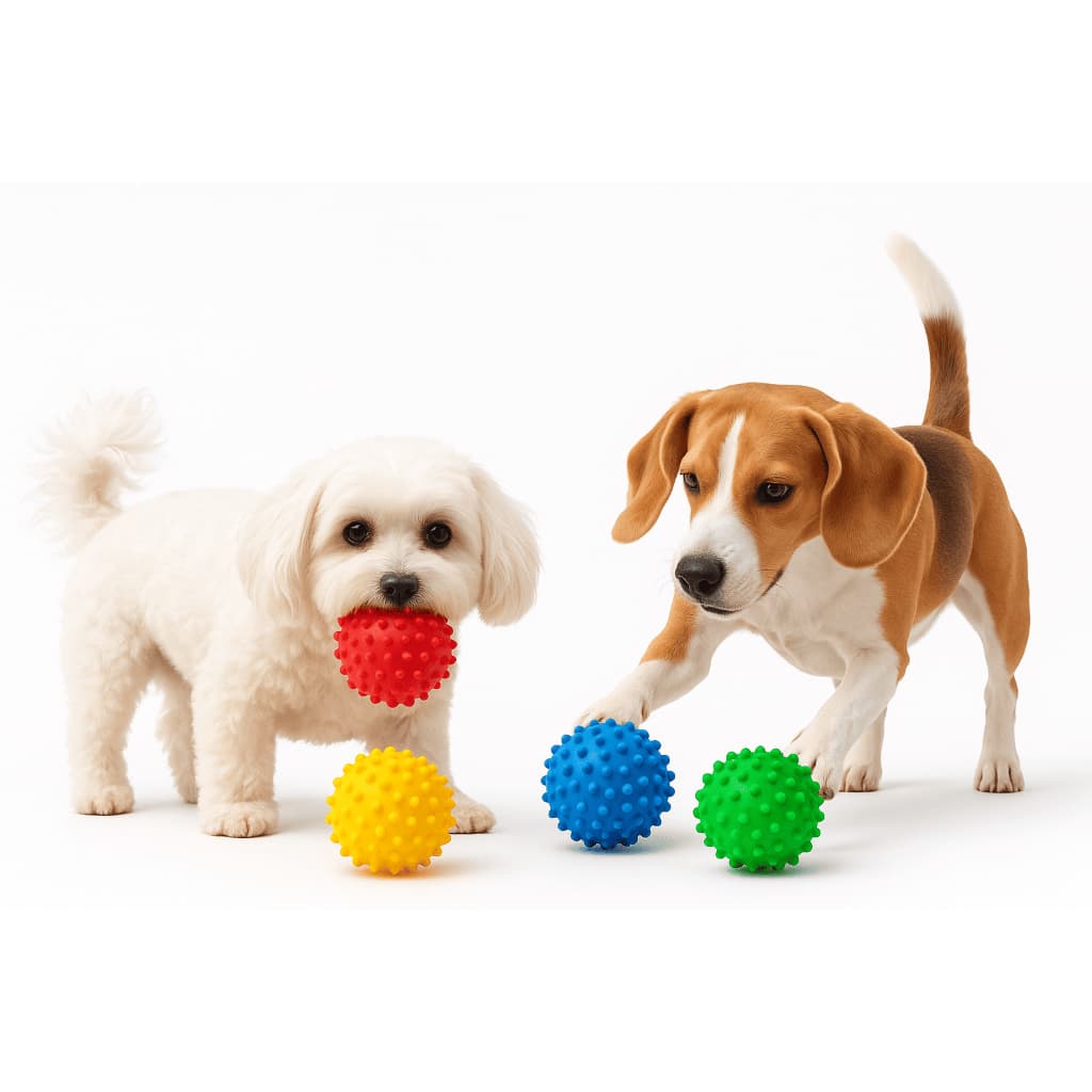 Bolinha para cães - Kit de bolinhas/brinquedo mordedor cravo para cachorro - bolinha anti stress
