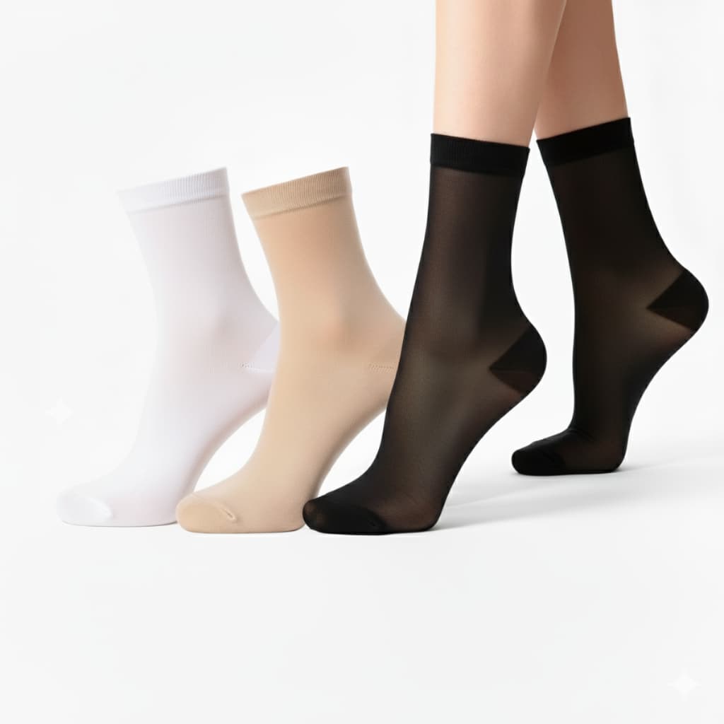 Kit Meia Calça Fina Social Soquete  Cano Curto Fio 15 Conforto Selecione o Kit