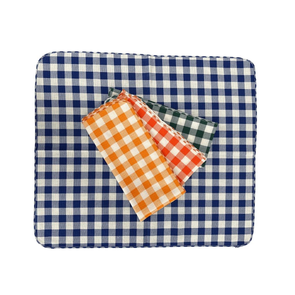 Toalha De Chá Estampado 100% Algodão 70X70 cm 4 Unidades