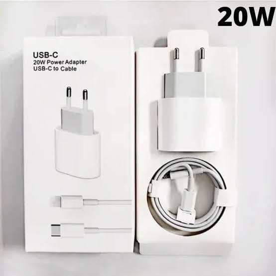 Fonte Iphone com Cabo Usb-C- ou tradicional Lightning + Fonte Carregado 20W Turbo Compatível SE X Xr 11 12 13 14e outros