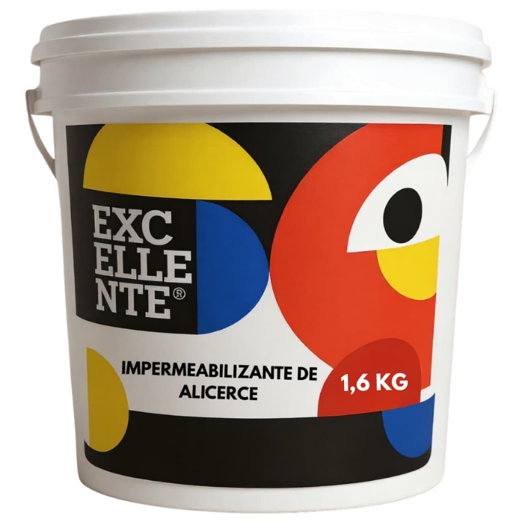 ARGAMASSA IMPERMEABILIZANTE DE ALICERCE E PAREDES EXCELLENTE 1,5KG (BASE D'ÁGUA)