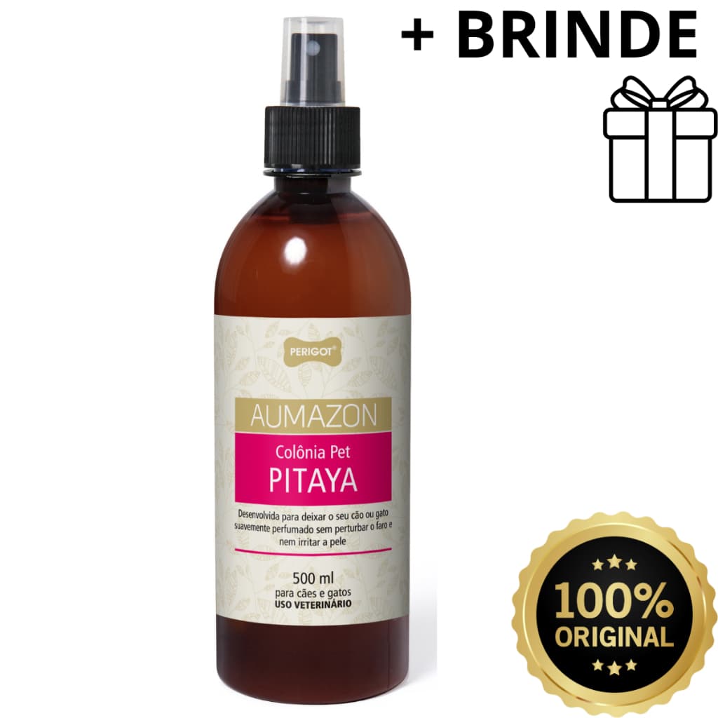 Perfume Colônia Pet Aumazon Pitaya Perigot 500ml - Perfume Para Cães e Gatos - Banho e tosa - Pet